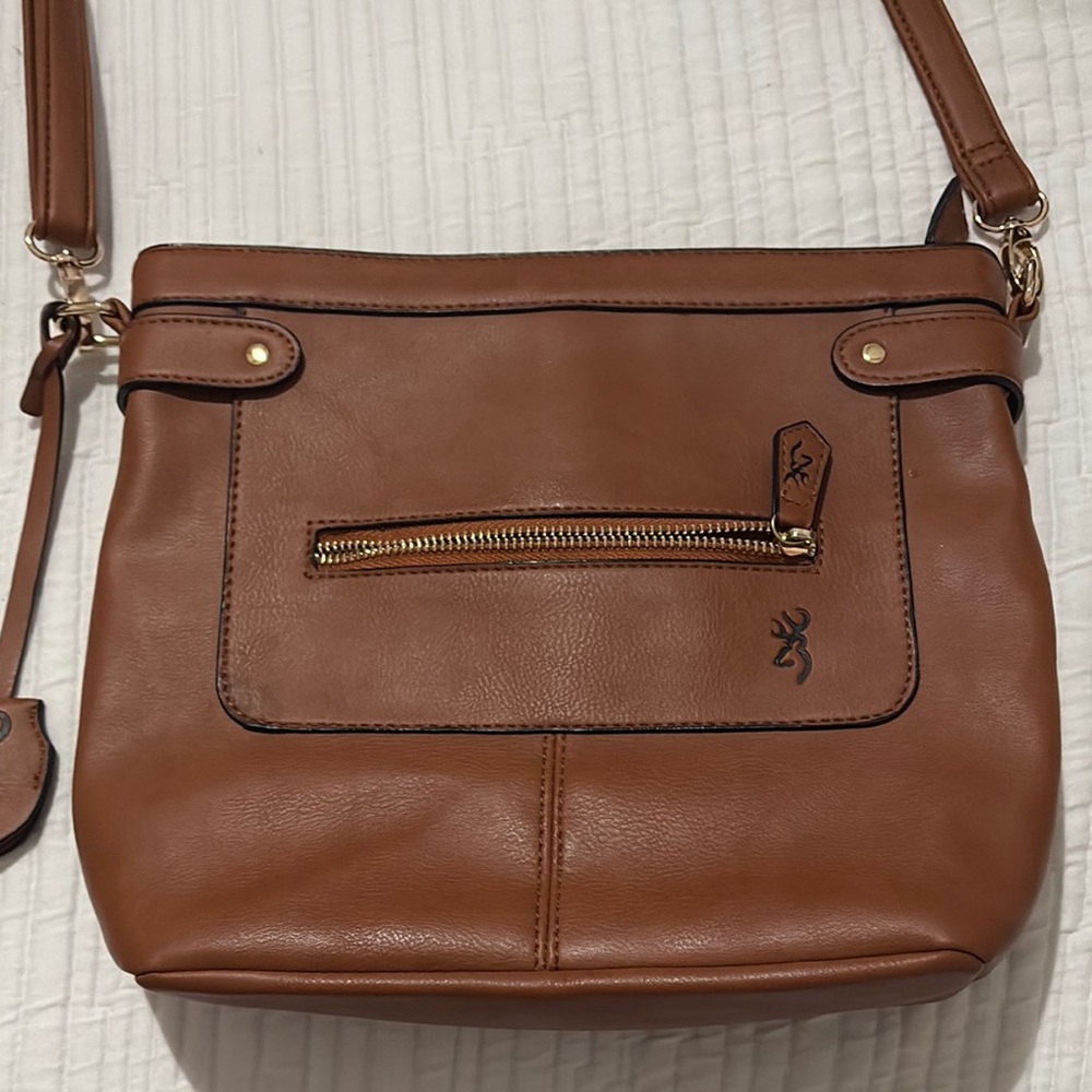 Brown Leather Crossbody Bag